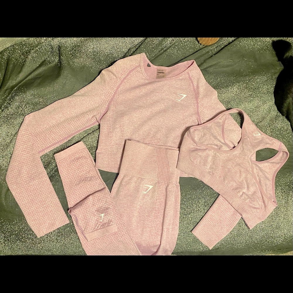 GYM SHARK VITAL SEAMLESS SET PINK